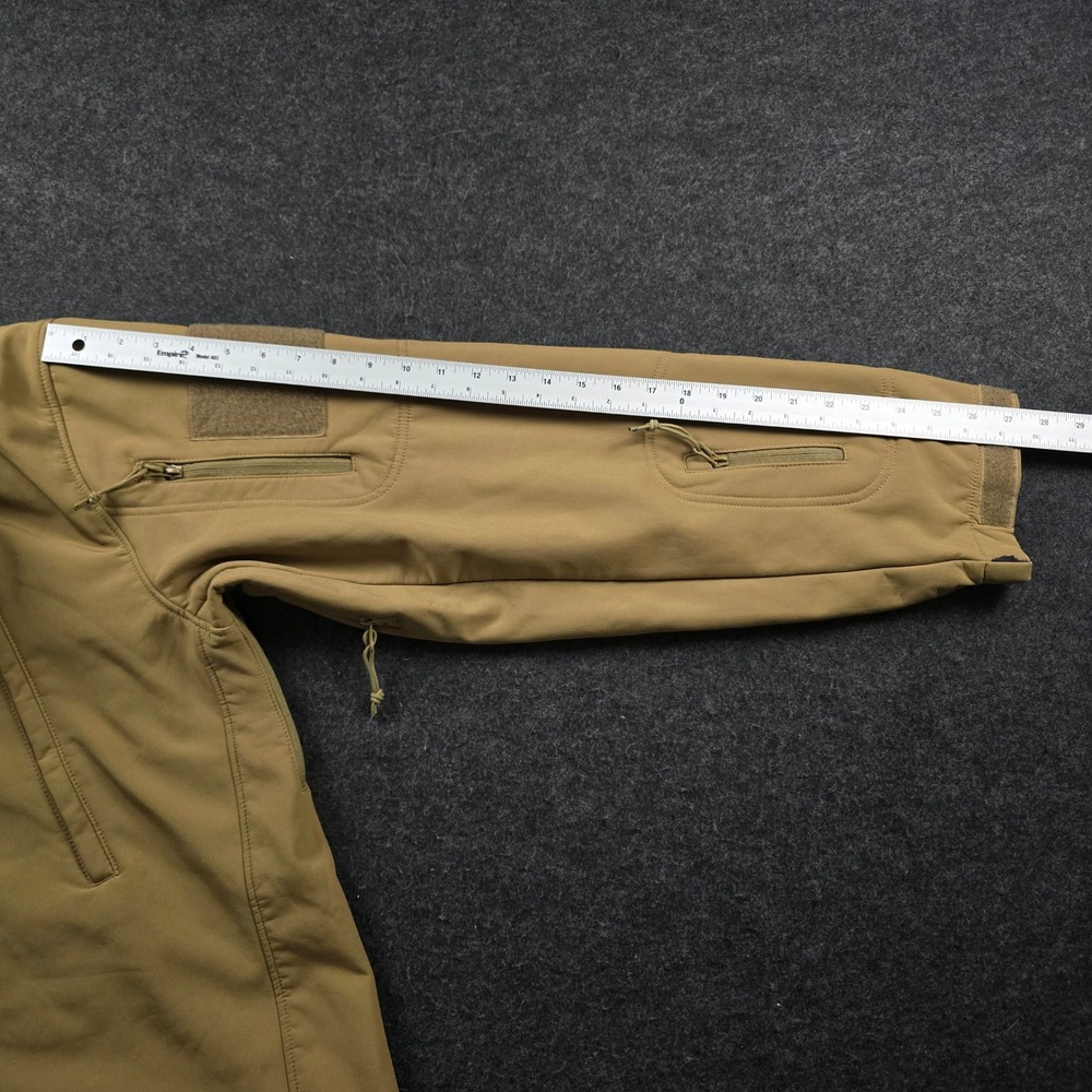 Rothco Tactical Hooded Soft Shell Jacket Coyote Brown Fleece Military Men's XL - Picture 7 of 16
